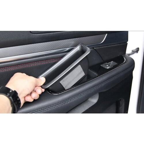 2Pcs/Set Car Black Rear Left Right Armrest Door Storage Box Holder Fit Ford Explorer 2011 2012 2013 2014 2015