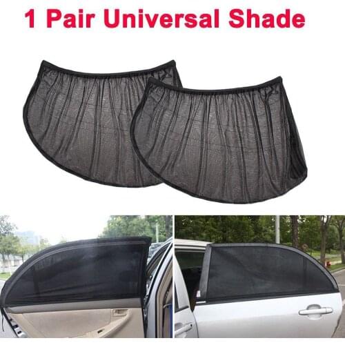 2PC Universal Auto Side Window Sunshade Covers Car Accessories Car Uv Protection Shading Curtain Mesh Sun Visor Window Film
