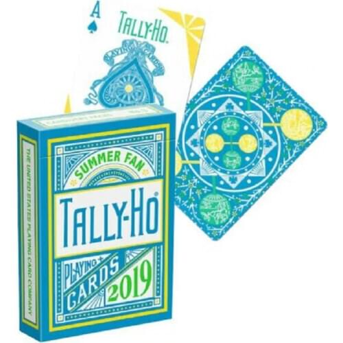 2019 Tally-Ho Summer Fan Cardistry Playing Cards Bicycle Deck Poker USPCC Limited Edition Magic Card Games Magic Tricks Props