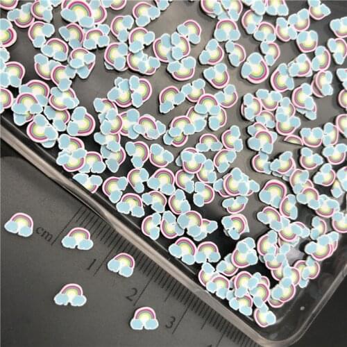 60g Rainbow Polymerclay,Soft Clay Sprinkles For Kids Diy/Craft Diy Making/Nail Art/Scrapbook Decoration/Craft Filler