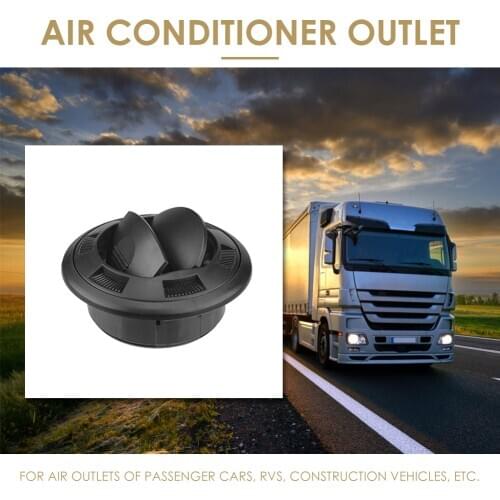 A/C Air Air Conditioning Vent Round Outlet with Honeycomb 75mm Grille Outdoor Personal Car Accessories for Bus RV