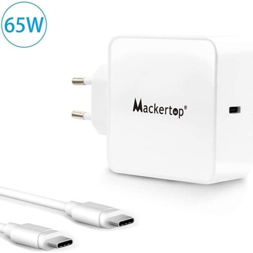 65W / 61W Type C USB C Power Adapter for Apple MacBook/Pro, Lenovo, ASUS, Acer, Dell, Xiaomi Air, Huawei , HP Specter, Thinkpad