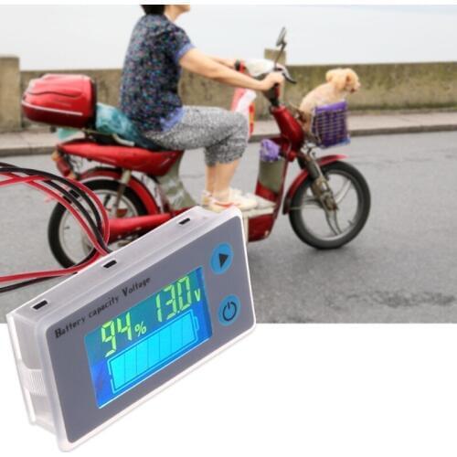 AIMOMETER 10-100V Universal Battery Capacity Voltmeter Tester LCD Car Lead-acid Indicator