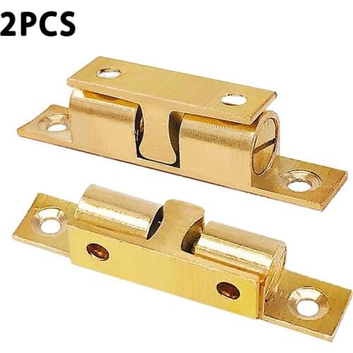 Pure copper hinge lock cabinet door spring cabinet copper card beads anti-collision lock furniture hardware accessories