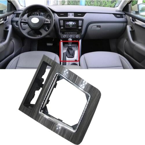 Roavia Car parts Shifting handball base decorative panel gear lever panel For Skoda Octavia 2015-2019 Manual transmission panel