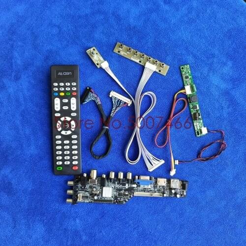 For M170ETN01.1 M170ETN01.3 LVDS 30-Pin universal DVB digital VGA USB AV TV 3663 panel 1280*1024 LCD Controller board Kit