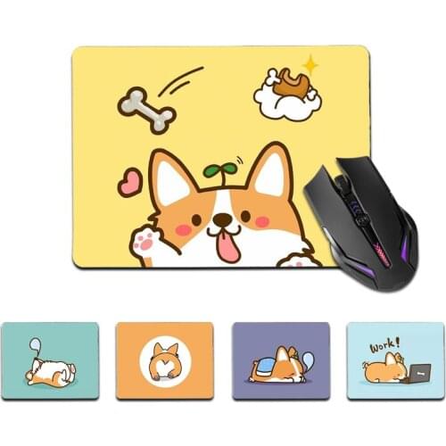 FHNBLJ High Quality Welsh Corgi Lovely Animal Office Mice Gamer Soft Mouse Pad Top Selling Wholesale Gaming Pad mouse