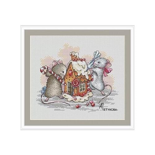 Cross Stitch Kit Embroidery Homfun Craft Bears Cross Stich Painting Joy Sunday Christmas Decorations For Home Homefun ZZ521