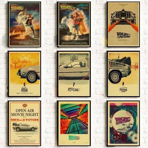 Classic Movie Back To The Future Vintage Posters For Home/Bar/Living Decor kraft Paper high quality poster wall sticker