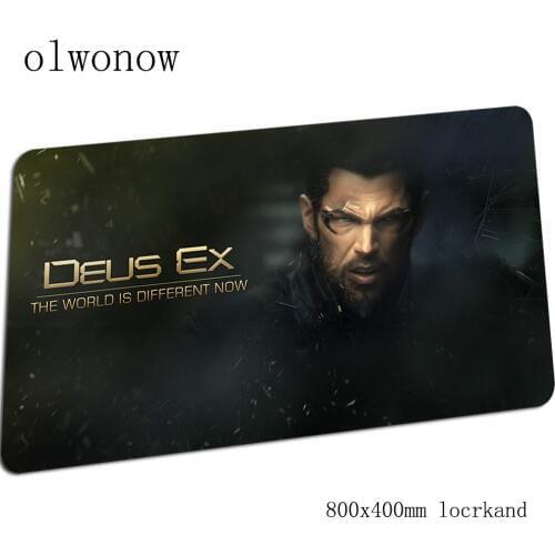 Deus Ex mouse pad gamer hot sales 80x40cm gaming mousepad notbook mat Professional cute padmouse games pc gamer mats gamepad