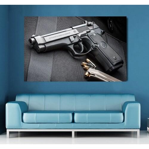 Painting Wall Art Posters Gun Picture Modern Style Ammunition Core Canvas Painting