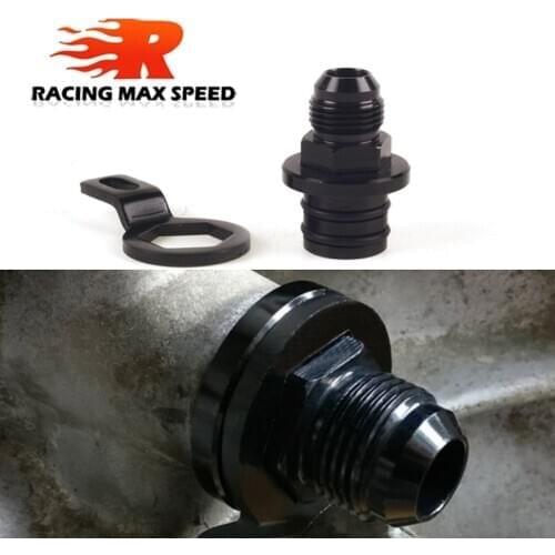 New black Fittings Block Plug Adapter Breather Fittings to 10AN -suit for Honda Acura D Series D15 D16