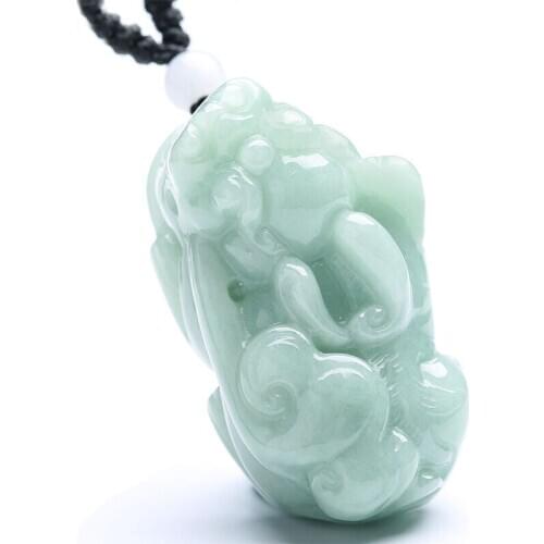 Genuine Myanmar raw emerald green jade pendant jade pendants jadeite jade jewelry car accessories