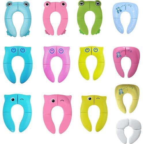 Portable Kids Travel Potty Seat Pad Baby Folding Toilet Training Seat Cover Toddler Urine Assistant Cushion Children Pot Seater