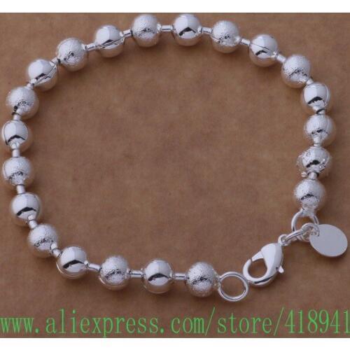 Silver Plated bracelet, Silver Plated fashion jewelry Small beads /edlamusa benajvua AH192
