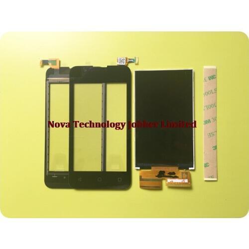 Wyieno Black Glass Screen For Wiko Sunny 2 / Sunny2 plus Touch Screen Digitizer Sensor LCD Display Module +tracking