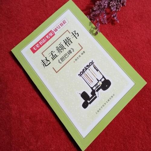 Chinese Calligraphy Book Zhao Mengfu Regular script Dan ba bei Calligraphy tutorial