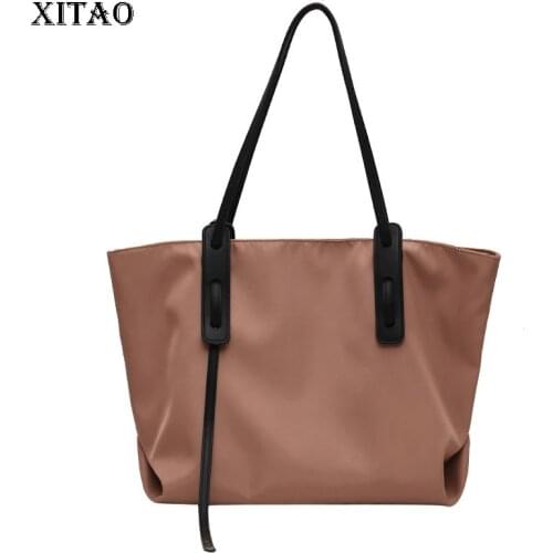 XITAO Solid Color Women Shoulder Bag Fashion Simplicity 2021 Summer New Temperament Handbags High Capacity All-match CLL1782