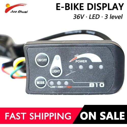Waterproof or Normal Connector 810 LED Display for Electric Bicycle Cycling Speed Meter Connect Ebike Headlight and Controller