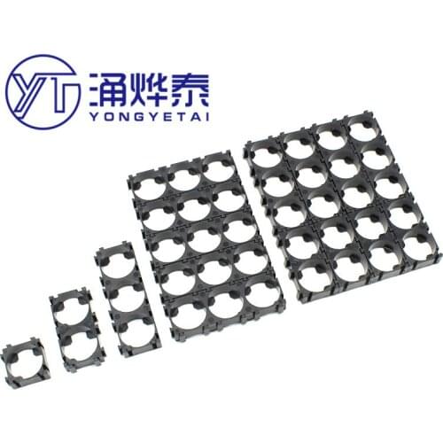 YYT 10PCS/Lot One, two, three, 18650 lithium battery combination fixing bracket with bayonet, multi-shape splicing combination