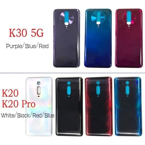 Back Glass Rear Cover For Xiaomi Redmi K20 Pro K30 5G Battery Door Housing Battery back cover With LOGO