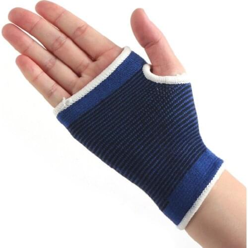 2 PCS Wrist Hand Support Glove Weightlifting Protect Palm Elastic Brace Sleeve Sports Bandage Gym Wrap