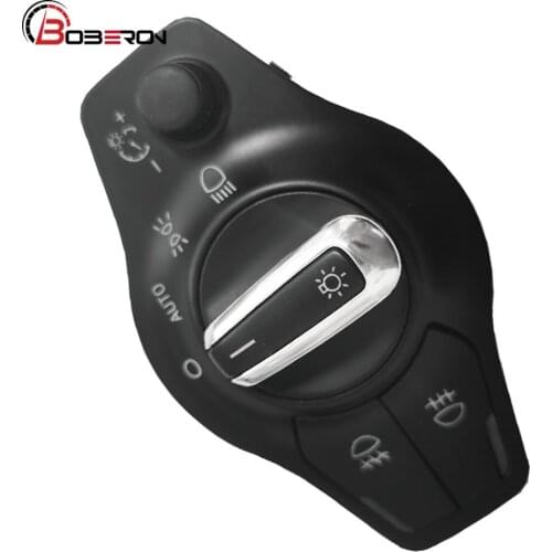 1 Pcs Car Chrome Headlighgt Switch Fog Lamp Control Knob For Audi Q5 A5 S5 Coupe / Sportback A4 / S4 Avant B8 8K0 941 531 AS