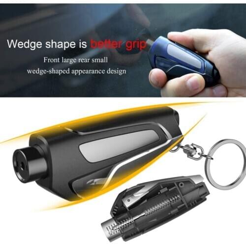 1PC Portable car safety hammer Window Breaker Seat Belt Cutter Emergency Escape Rescue LifeSavingTool Keychain car accessories