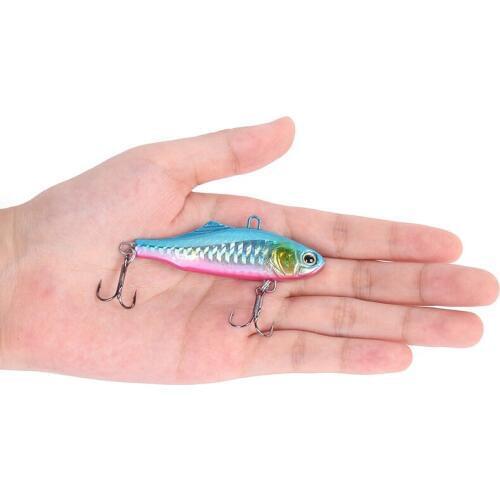 1Pcs VIB Fishing Lures 7.3cm 22.5g 3D Eyes Bait Crankbait Wobblers pesca carp fishing tackle jigging lure Artificial hard Bait