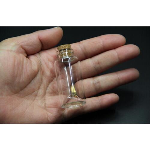 100pcs 27*58mm Glass Bottles with Cork Empty Glass Bottles Crafts Glass Jars Vial Containers for Decoration Wish Bottles Decor
