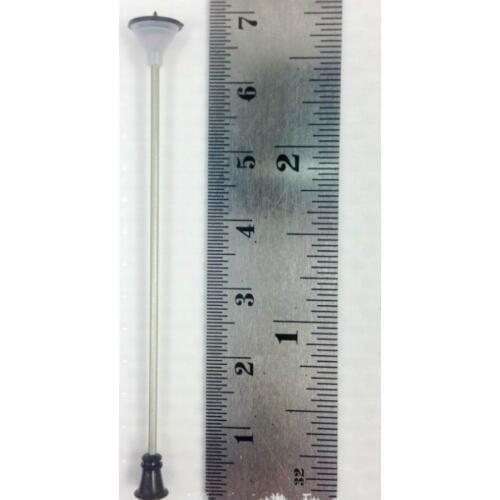 20pcs Model Train Railway Lamps 1/100 Scale 7cm High Miniature Led 3V Street Double Headcopper Light For Architectural Layout