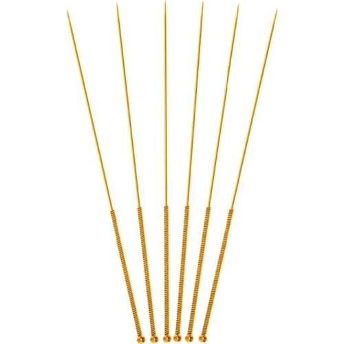 200pcs / 100pcs / 20pcs Sterile acupuncture needles full gold plated, full gilded, single retainer free