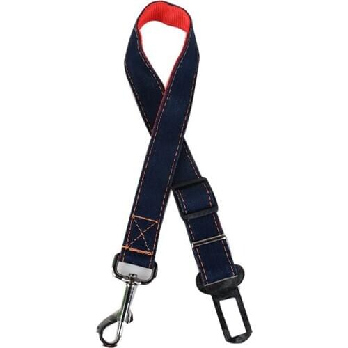 30PCS / LOT Dog Car Seat Belt Adjustable Harness Seatbelt Simple Cowboy Pet Leash Small Medium Dogs Travel Clip Pet Supplies