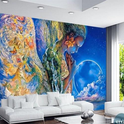 Custom Elf Goddess Oil Paintting 3D Photo Wallpaper Ancient Greek European Myth Story Beauty Background Mural Wall Paper 3D