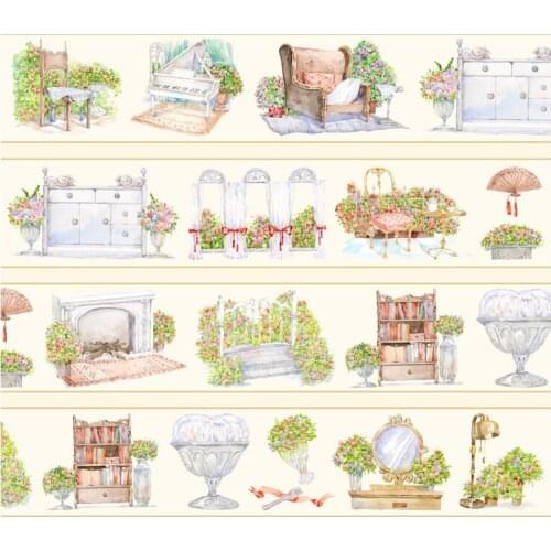 6cmx2m Cute Room Washi Tape Special Oil Journal Collage Decoration