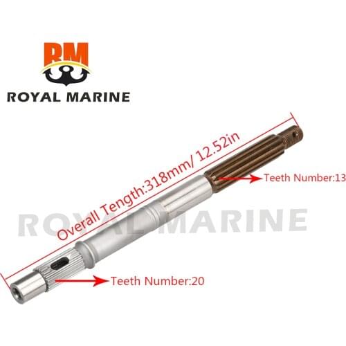 66T-45611-00 The new propeller shaft for yamaha 2 stroke 40 HP or 4 stroke f25 HP f30 HP f40 HP outboard engine boats