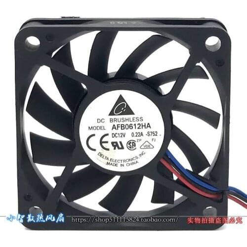 AFB0612HA 6010 12V 0.22A 6cm 3-wire large air volume CPU chassis fan