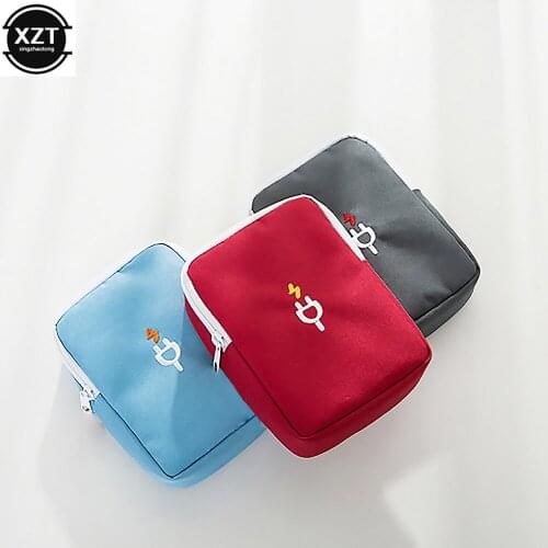 Travel Gadget Organizer Bag Portable Digital Cable Storage Bag Carrying Case Pouch For USB Power Bank Electronics Accessories