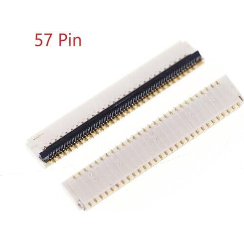 10 pcs FPC connector 57 Pin 0.3 mm pitch 0.9 mm height back flip type dual sided Top and Bottom Right Angle SMT FH35C-57S-0.3SH