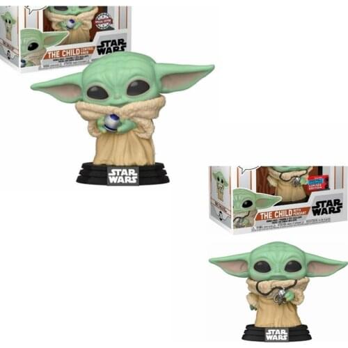 POP NEWest Yoda Baby THE CHILD #370 The Child with Pendant 398# Vinyl Figure Dolls Bobble-Head Toys Action Figures Toys