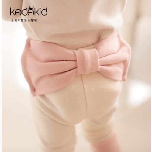 KACAKID Baby Girl Pants Leggings Bownot Kids Children Baby Girls Pants Patchwork Bowtie Baby Girls Harem Pants Leggings ka3314