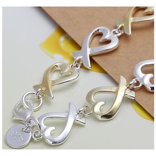 KN-H047 Wholesale Silver Color Bracelet For Woman Ladies 925 Free Shipping Factory Price Fashion Jewelry Seatangle Bracelet