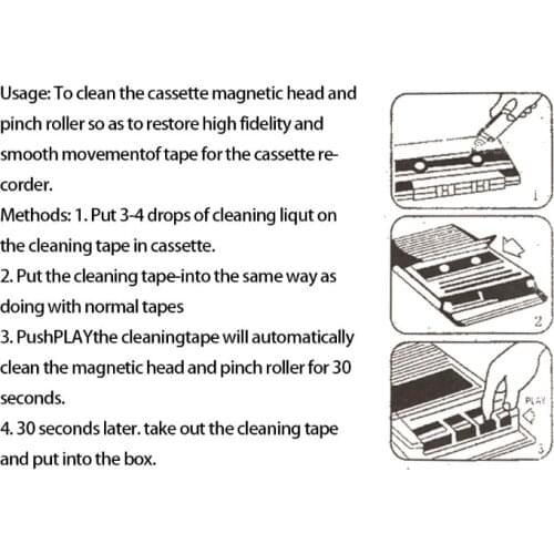-Audio Cassette Tape Head Capstan & Demagnetizer wet-type for hoem car or portable decks