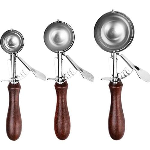 New Ice Cream Scoop Set with Trigger Release -for Ice Cream, freeze Yogurt, Cookie Dough, Rice Dishes, and Vegetable PureEs