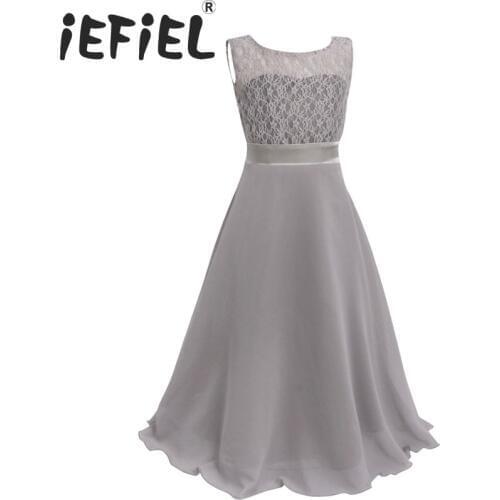 IEFiEL Kids Floral Girls Dress for Party Wedding Clothing With Belt Infantil Baby Dresses For Girls Kids Clothes Baby Girl Dress