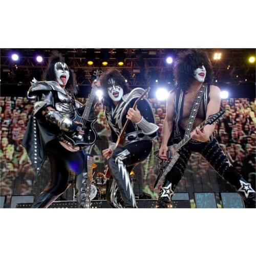 Kiss heavy metal rock bands concert guitar Home Decoration Canvas Poster