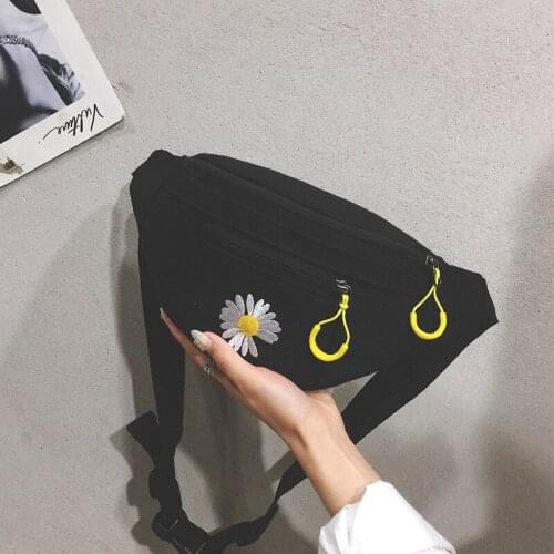 Waist Bag Women 2021 New Canvas Leisure Panelled Fanny Pack For Girls Letter Bum Bag Packs fashion Chest Crossbody bag Belt