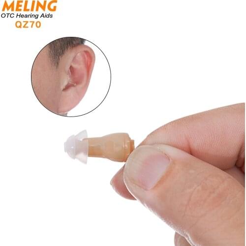 Q70 Very Small Wireless Personal Sound Amplifier Cordless No-Wires ITE Enhancement of Hearing Mini Device for Women/Man
