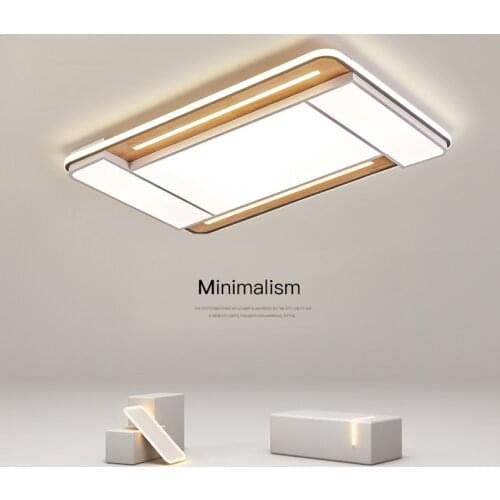 Real Wood Modern LED Chandelier Light For Living Study Room Bedroom Foyer Hall Indoor Home Decoration Lamp Lusters Chandeliers