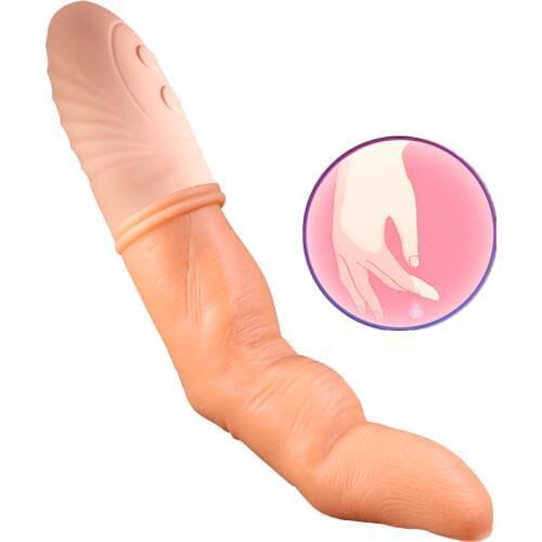 Super Realistic Finger Vibrating Heating AV Wand G spot Vaginal Stimulation Prostate Massager Vibrator Sex Toys For Women Men